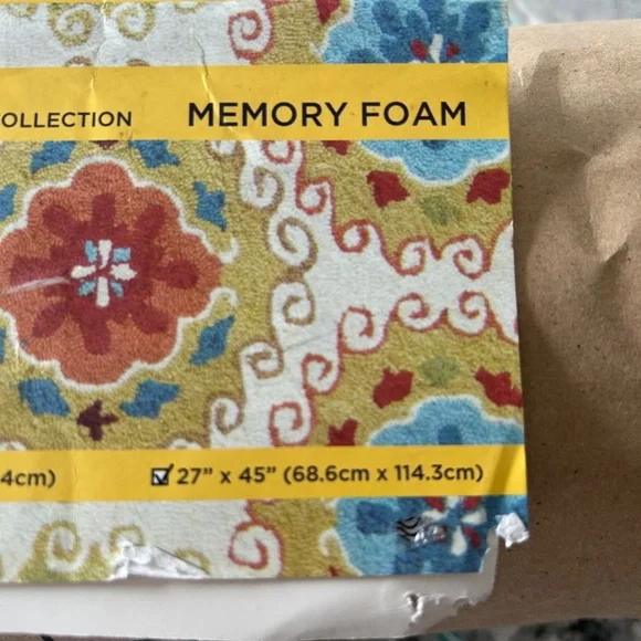 Bailey Collection Memory Foam Rug - Picture 3 of 4